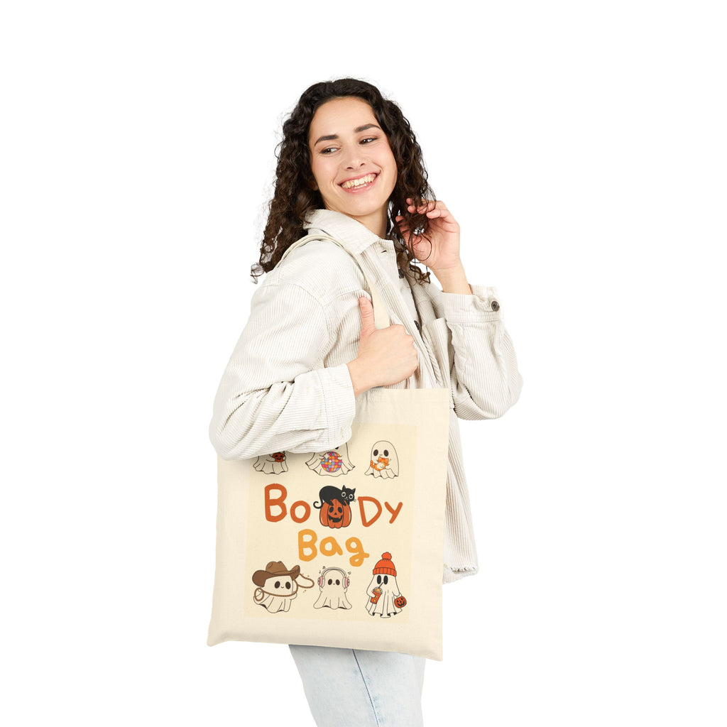 'Boo-dy Bag" Personalized Halloween Cotton Canvas Tote Bag | Bag