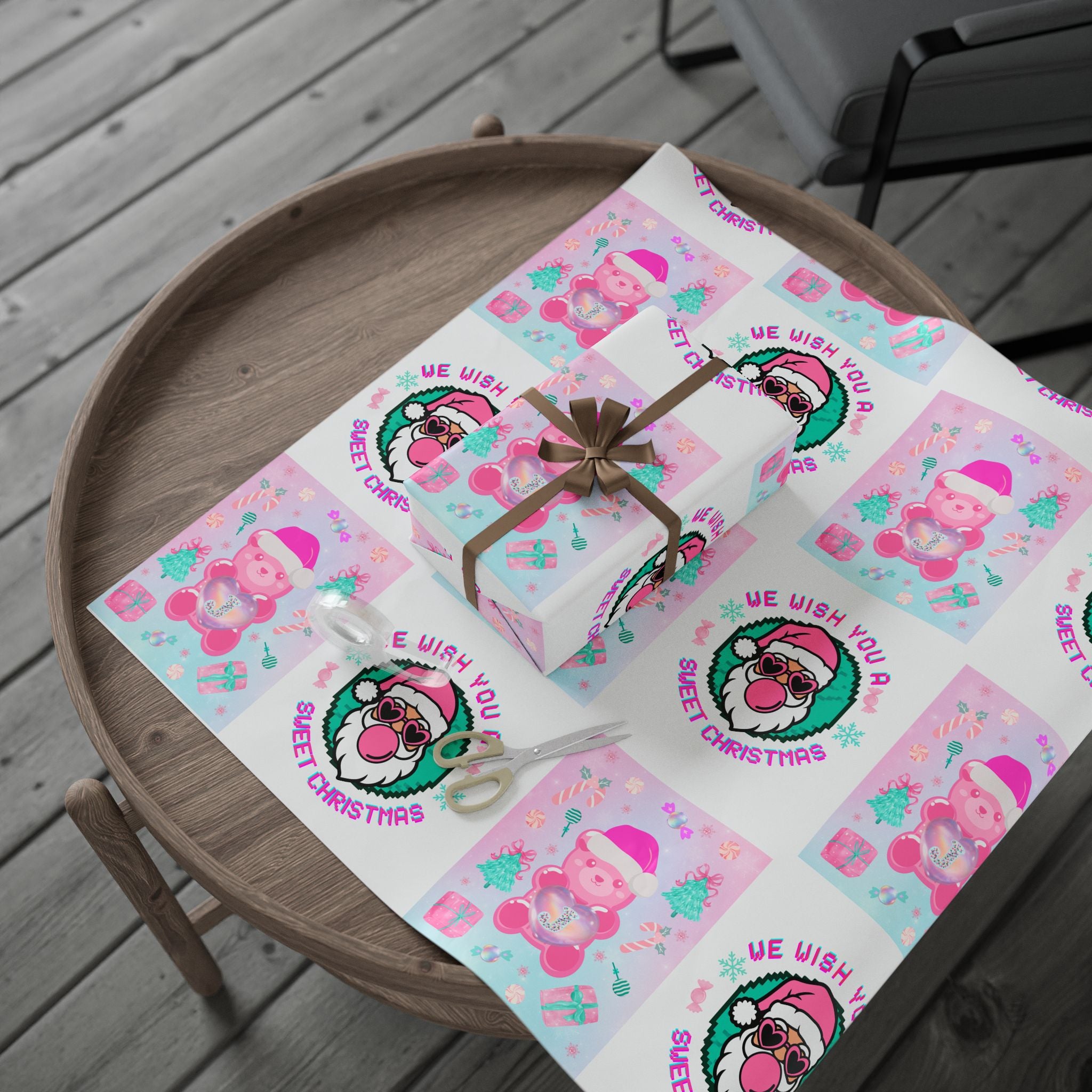 Sweet Christmas Wrapping Paper Roll — Ready to Roll, in Sweet Personalized Initial and Message