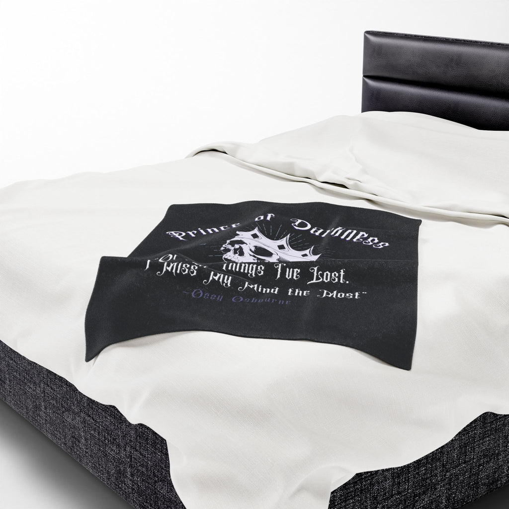 "Prince of Darkness" Velveteen Plush Blanket, Ozzy Tribute