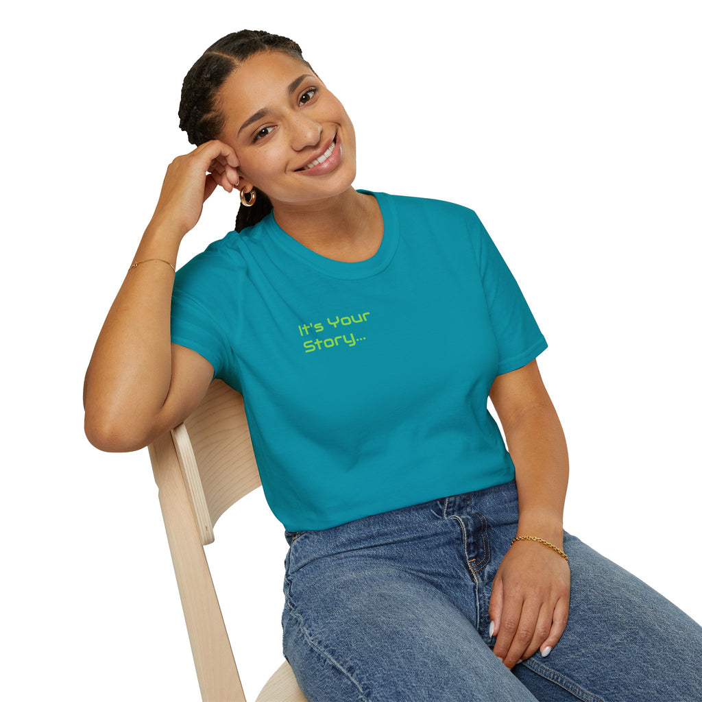 "Tell-A-Vision" Personalized Message, Unisex Softstyle T-Shirt, Gildan, 5 colors