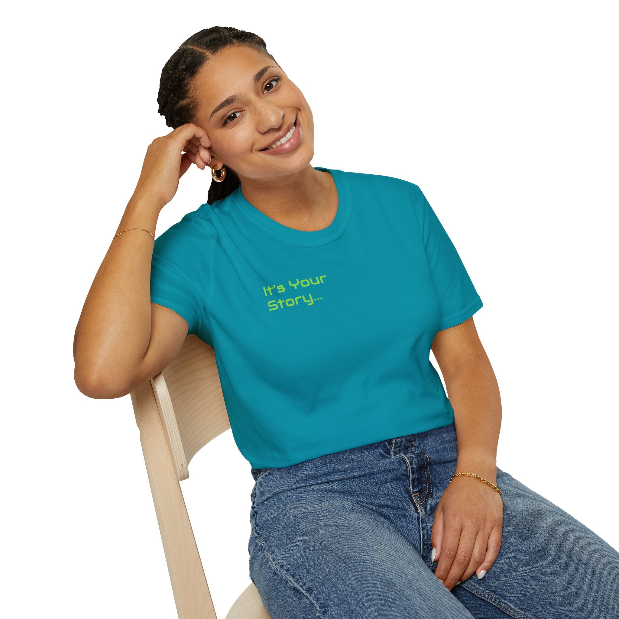 "Tell-A-Vision" Personalized Message, Unisex Softstyle T-Shirt, Gildan, 5 colors