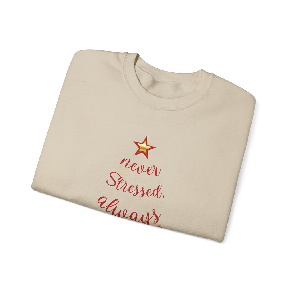 Christmas Blessing Sweatshirt — 50% to Feeding America, Fun & Casual Holiday Crewneck