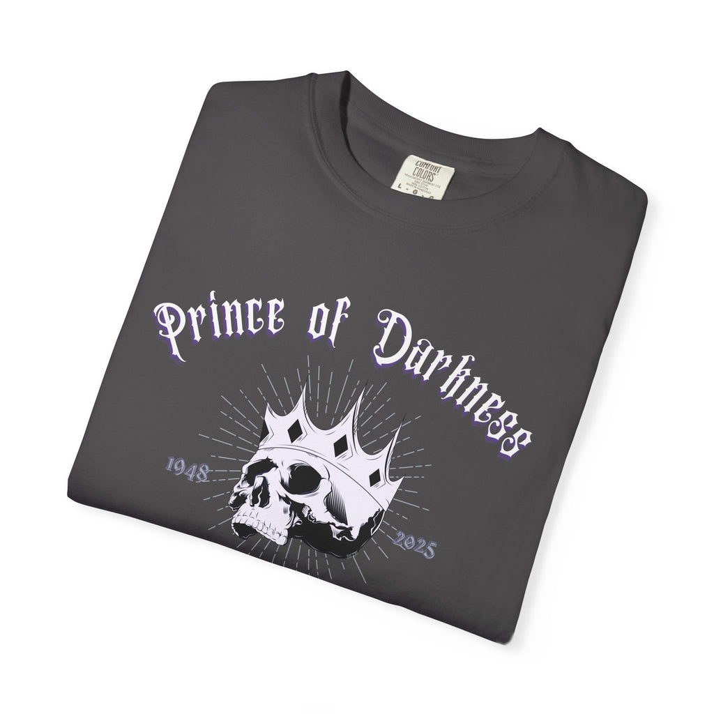 "Prince of Darkness" ode to Ozzy T-Shirt, Unisex Skulls Tee, Gothic Clothing, Dark Aesthetic Fashion, Halloween Apparel, Alternative Gift Ideas