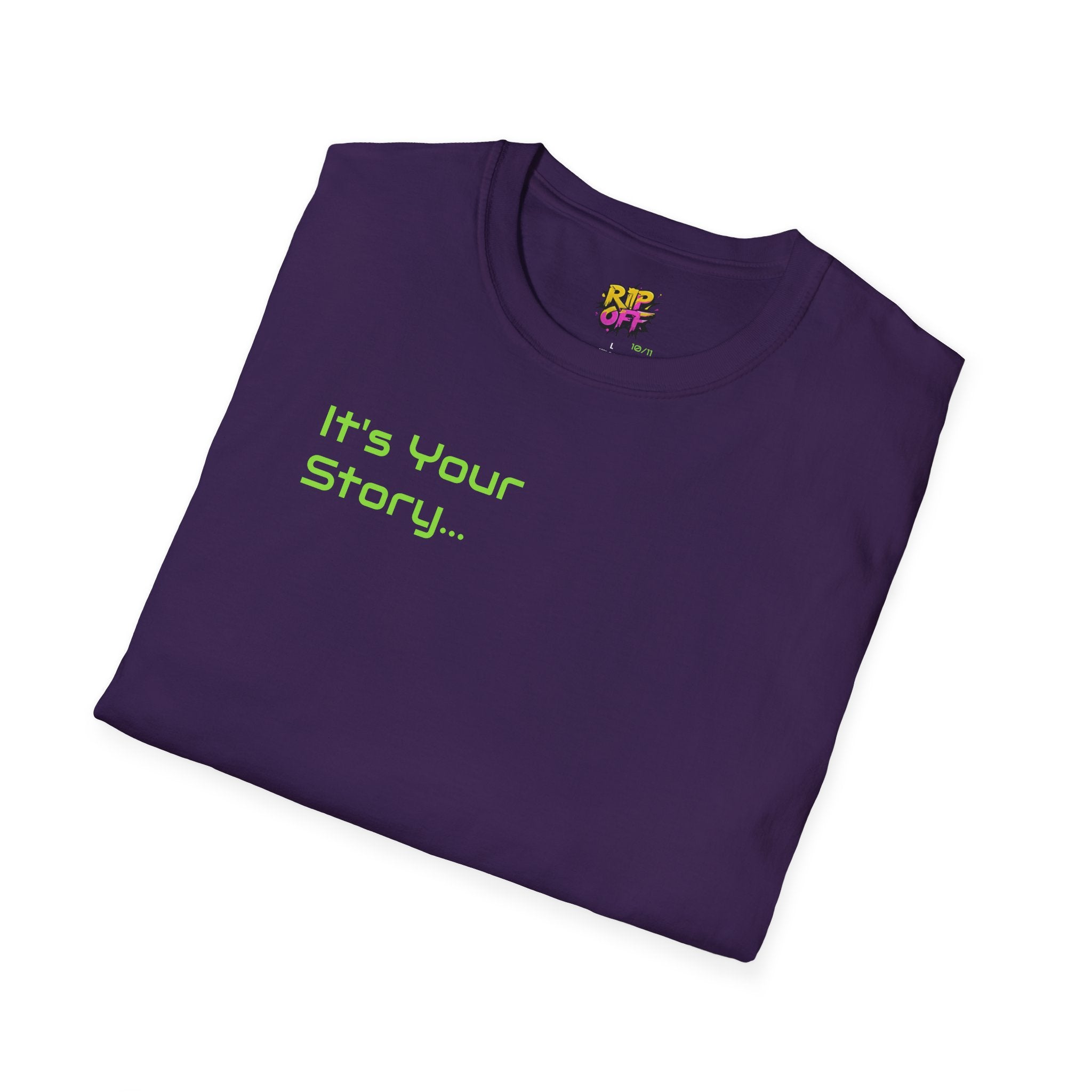 "Tell-A-Vision" Personalized Message, Unisex Softstyle T-Shirt, Gildan, 5 colors