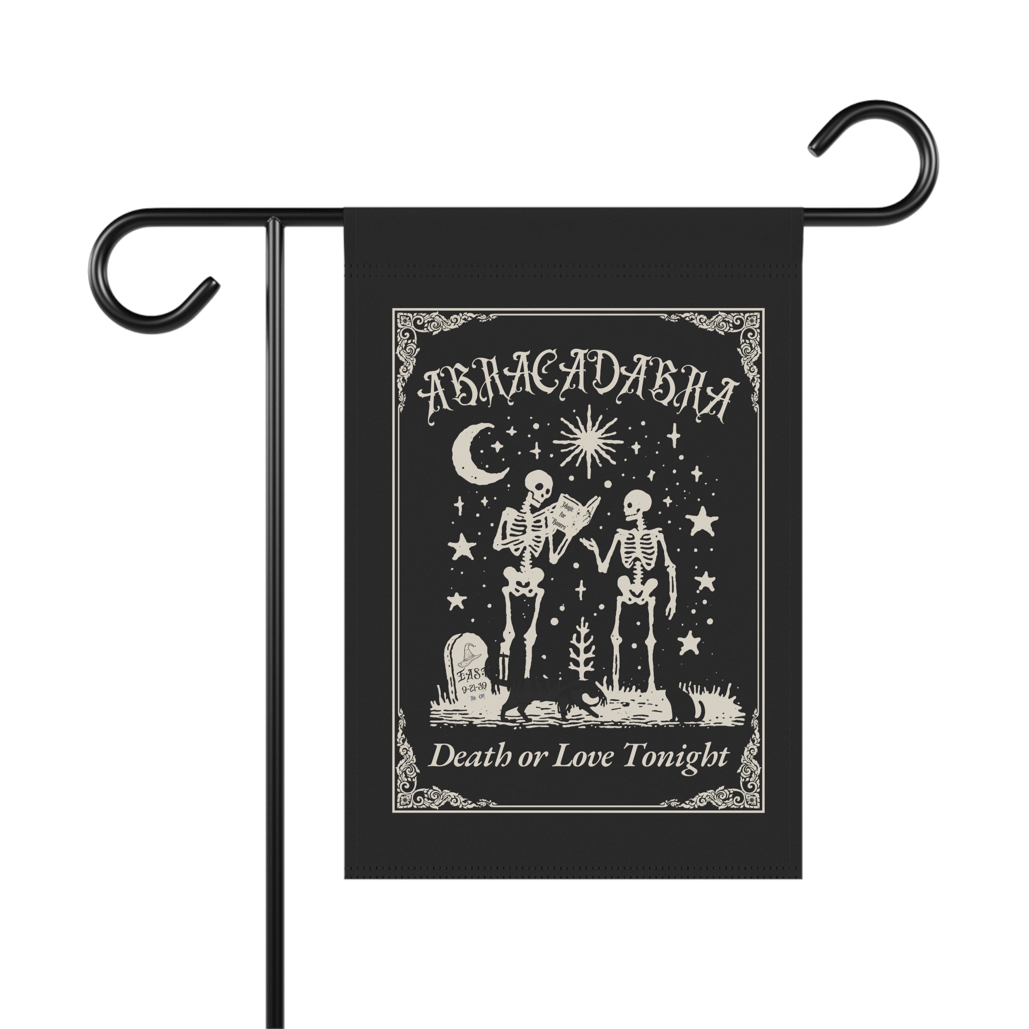 'Abracadabra" Spooky Garden Banner Halloween Decor Personalize
