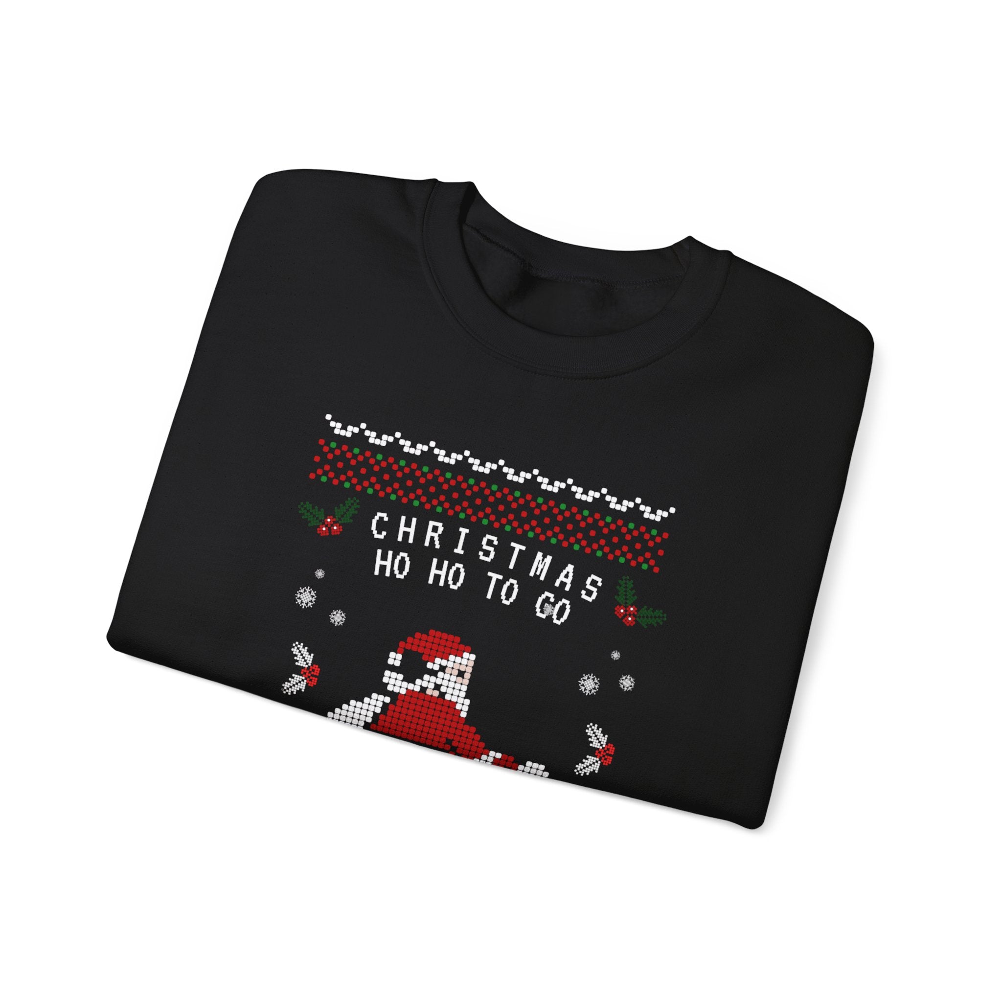Christmas Ho Ho To Go Sweatshirt — Santa Scooter Holiday Crewneck