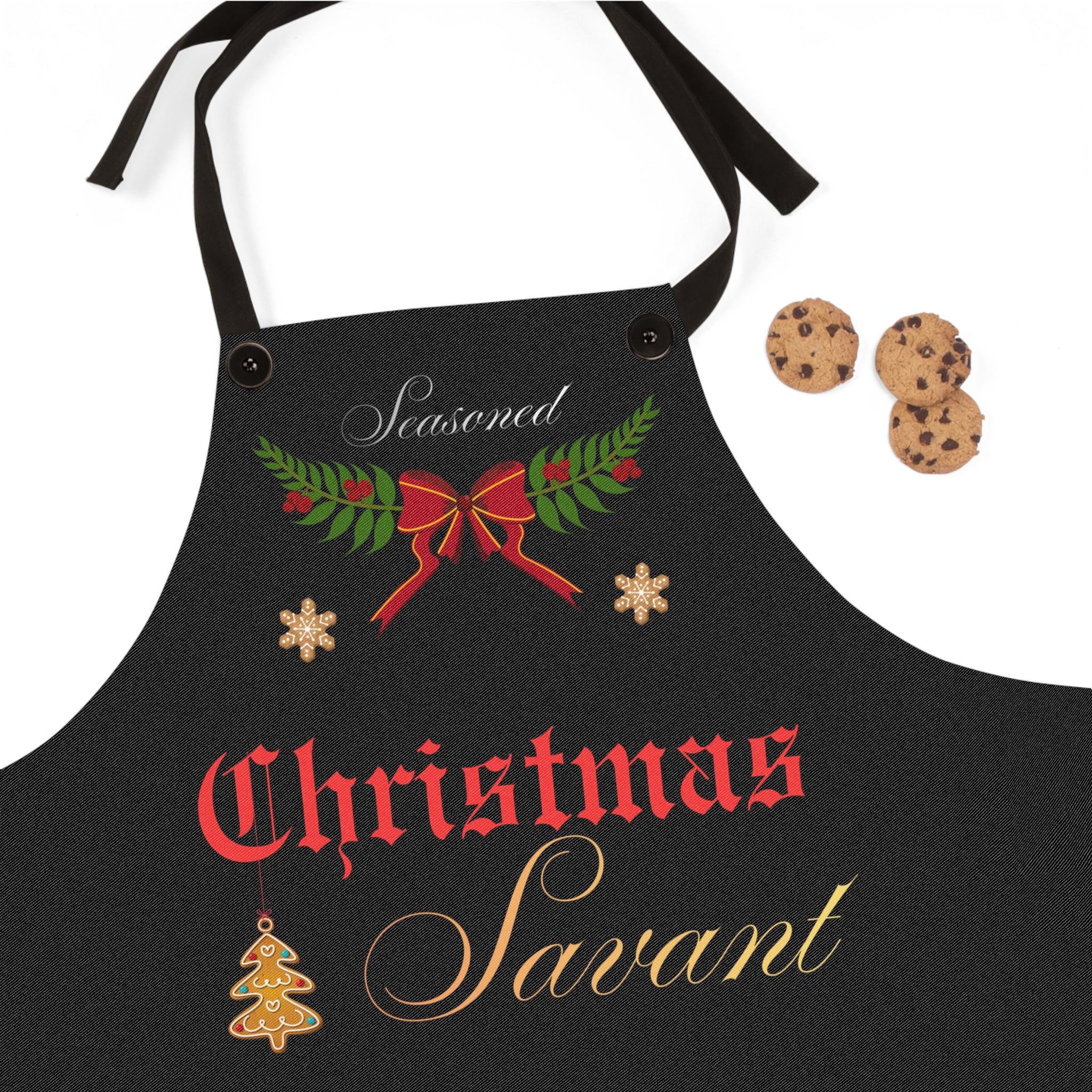 Christmas Savant Apron — Hostess & Holiday Chef Gift, personalization available
