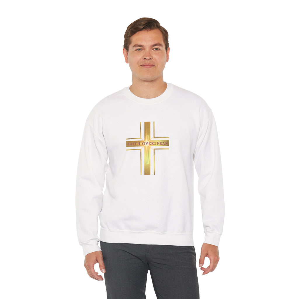 Faith Over Fear Crewneck Sweatshirt — 50% to Feeding America, Spiritual Gifts