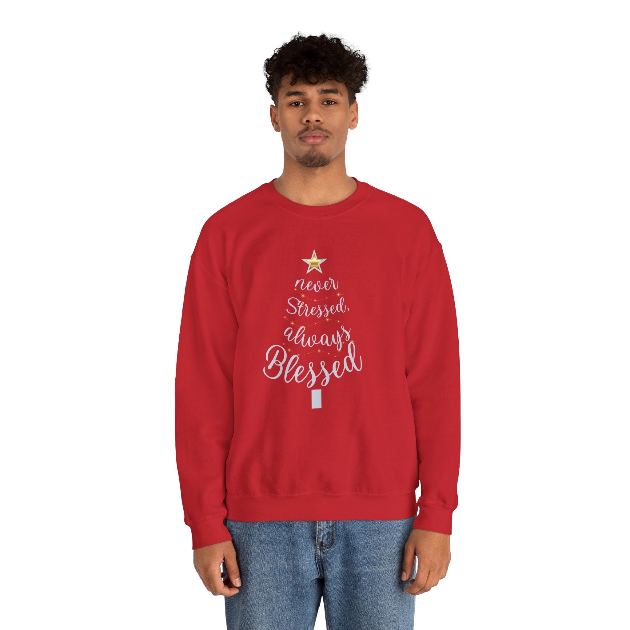 Christmas Blessing Sweatshirt — 50% to Feeding America, Fun & Casual Holiday Crewneck