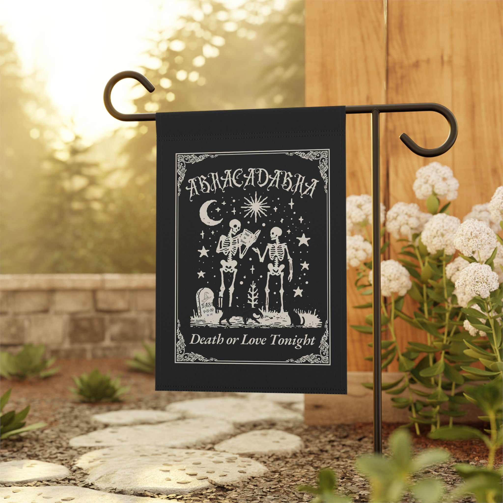 'Abracadabra" Spooky Garden Banner Halloween Decor Personalize
