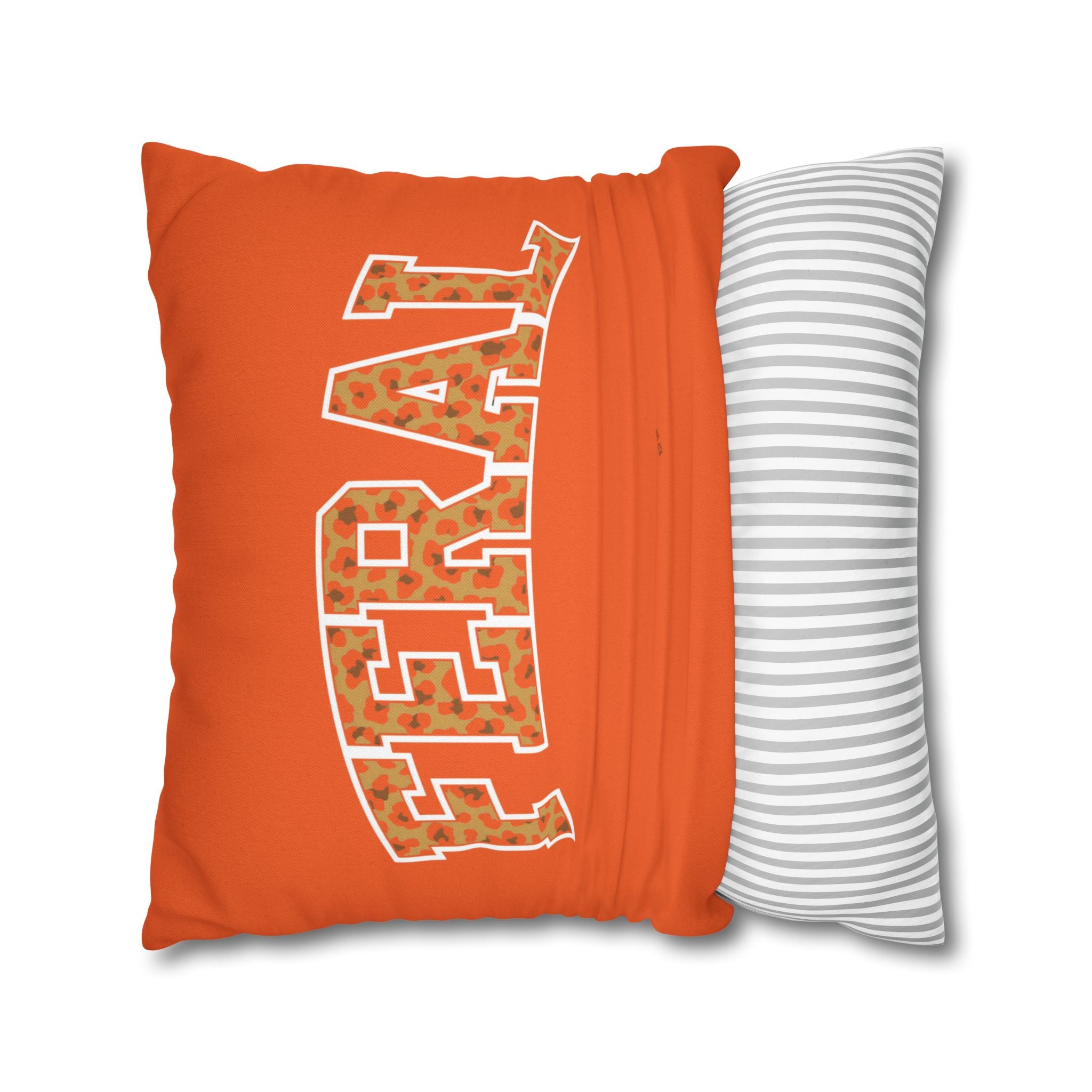 "Feral" and " Fur Hire" Cat Reversible Halloween Pillowcase, 3 sizes