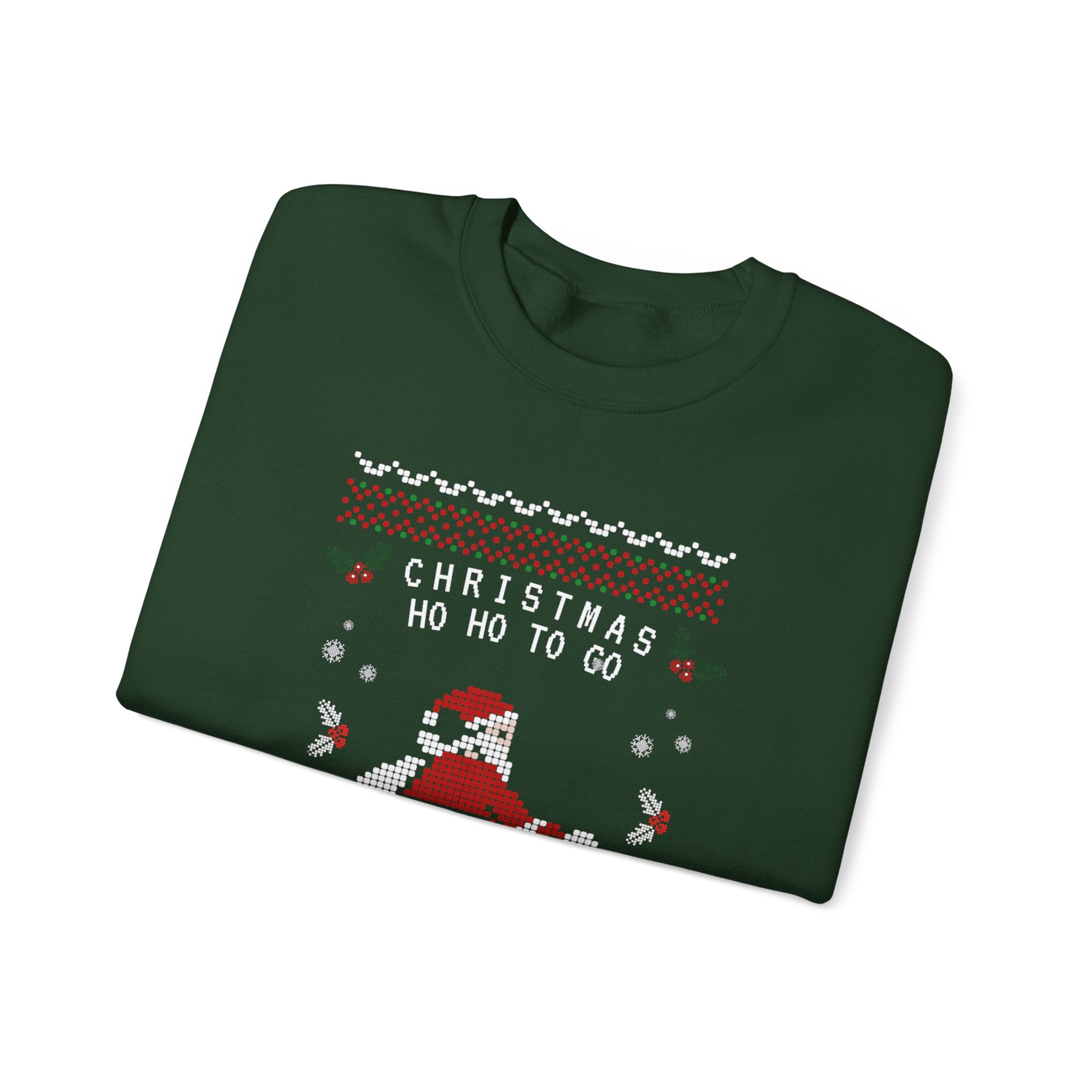 Christmas Ho Ho To Go Sweatshirt — Santa Scooter Holiday Crewneck