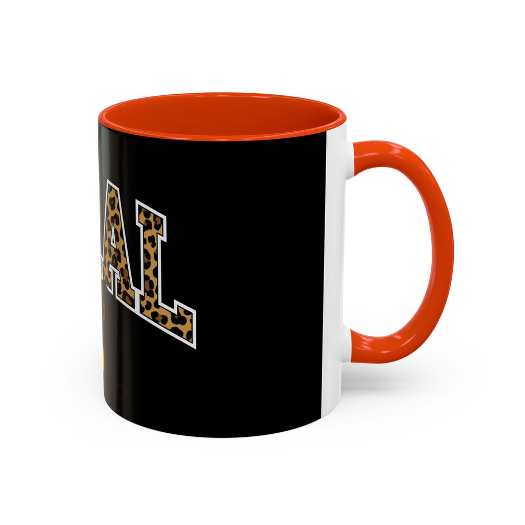 "Feral" Colorful Cat Halloween Mug | Supporting Cat Rescuers