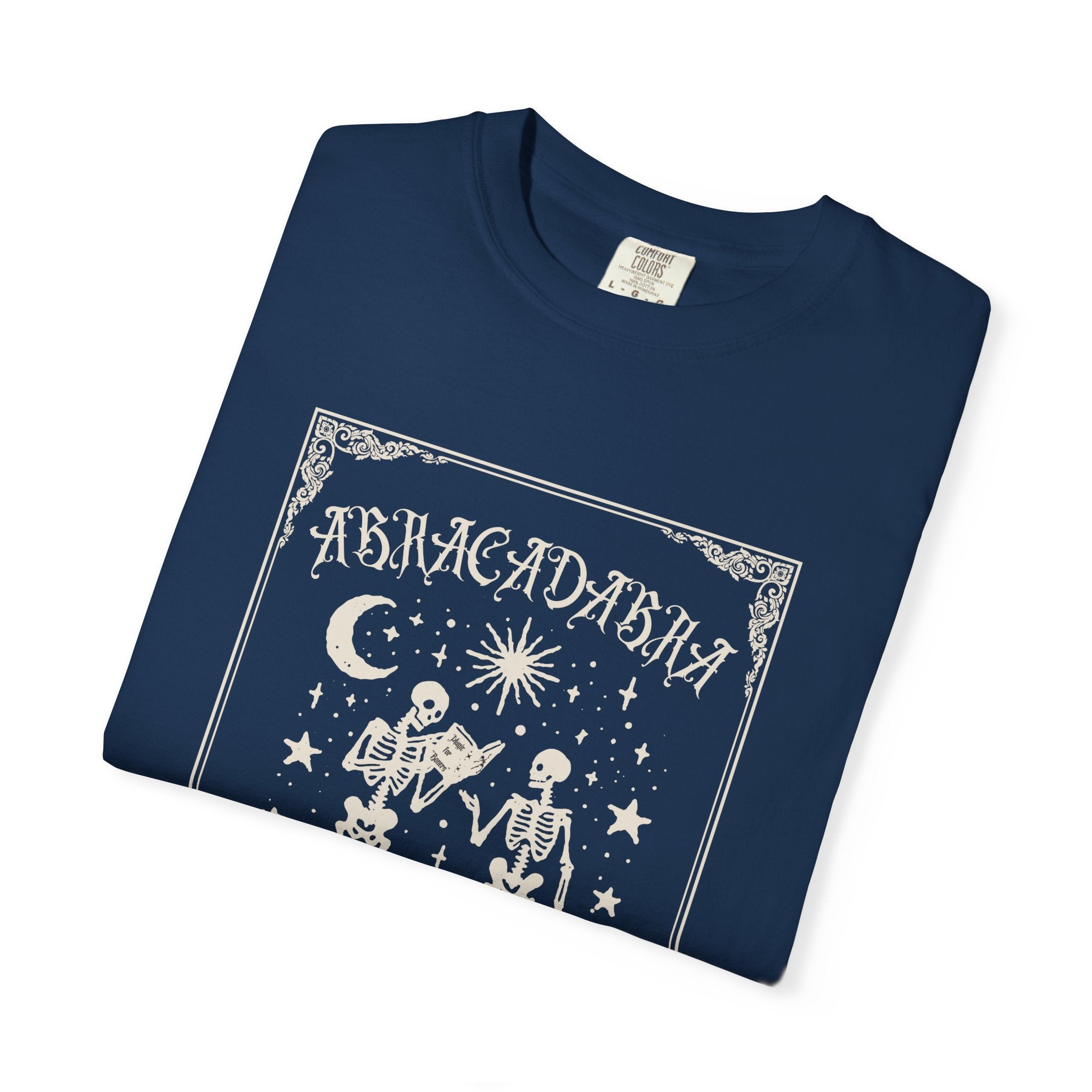 "Abracadrabra" Make it So, Skeleton Unisex Vintage style t-shirt Halloween