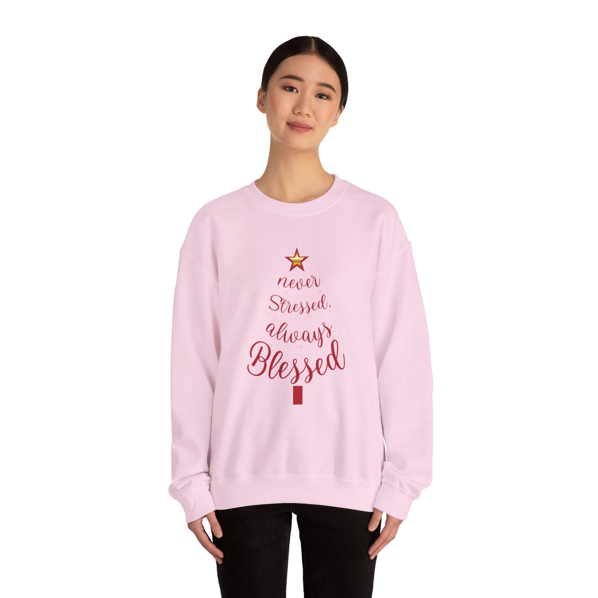 Christmas Blessing Sweatshirt — 50% to Feeding America, Fun & Casual Holiday Crewneck