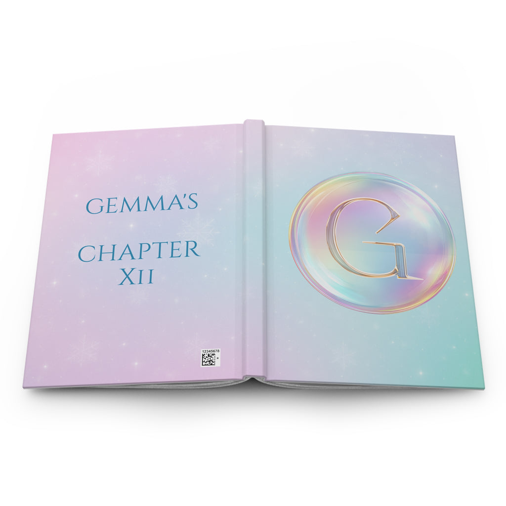 Personalized Hardcover Beautiful Journal — Monogram, inspired Age, "This is your Chapter"