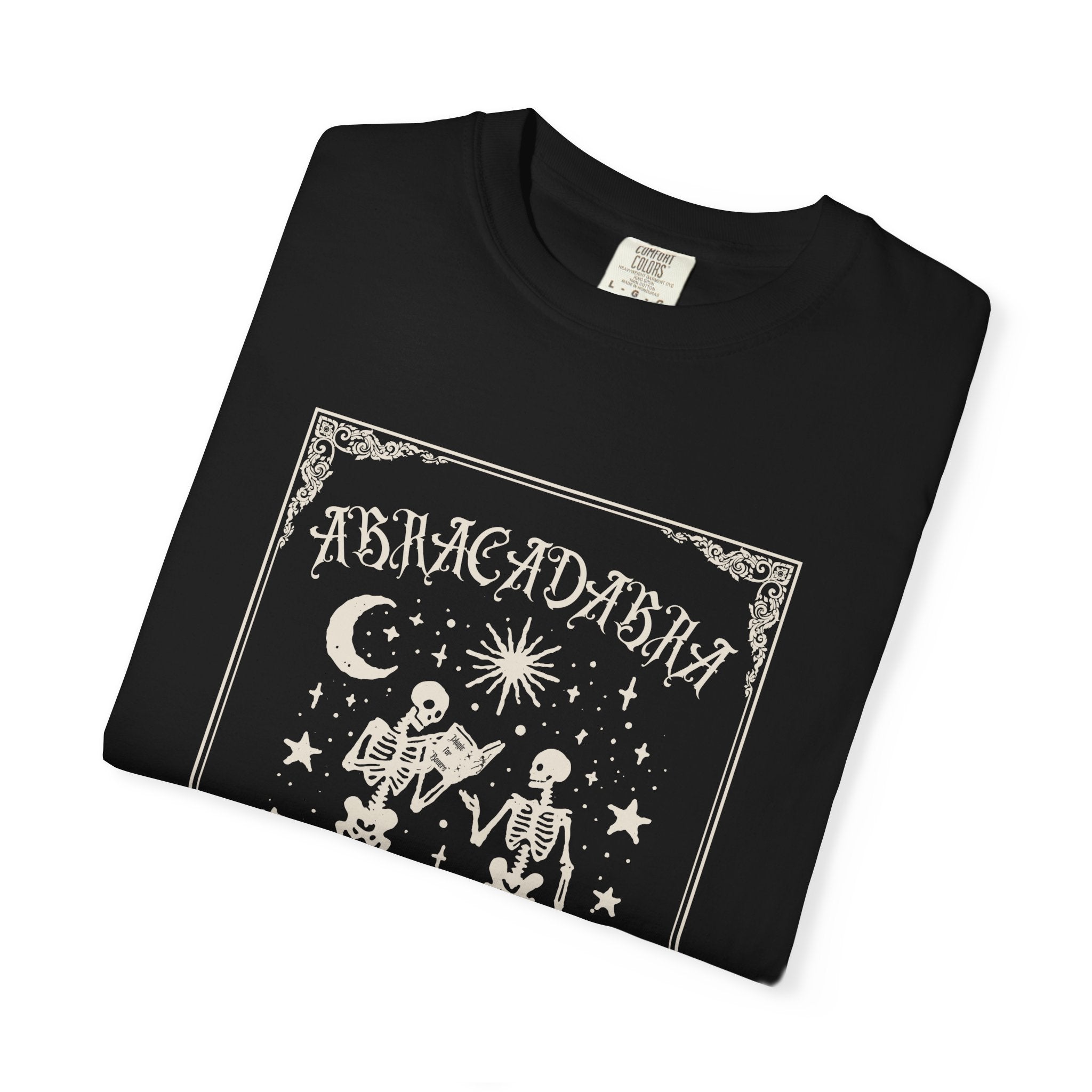 "Abracadrabra" Make it So, Skeleton Unisex Vintage style t-shirt Halloween