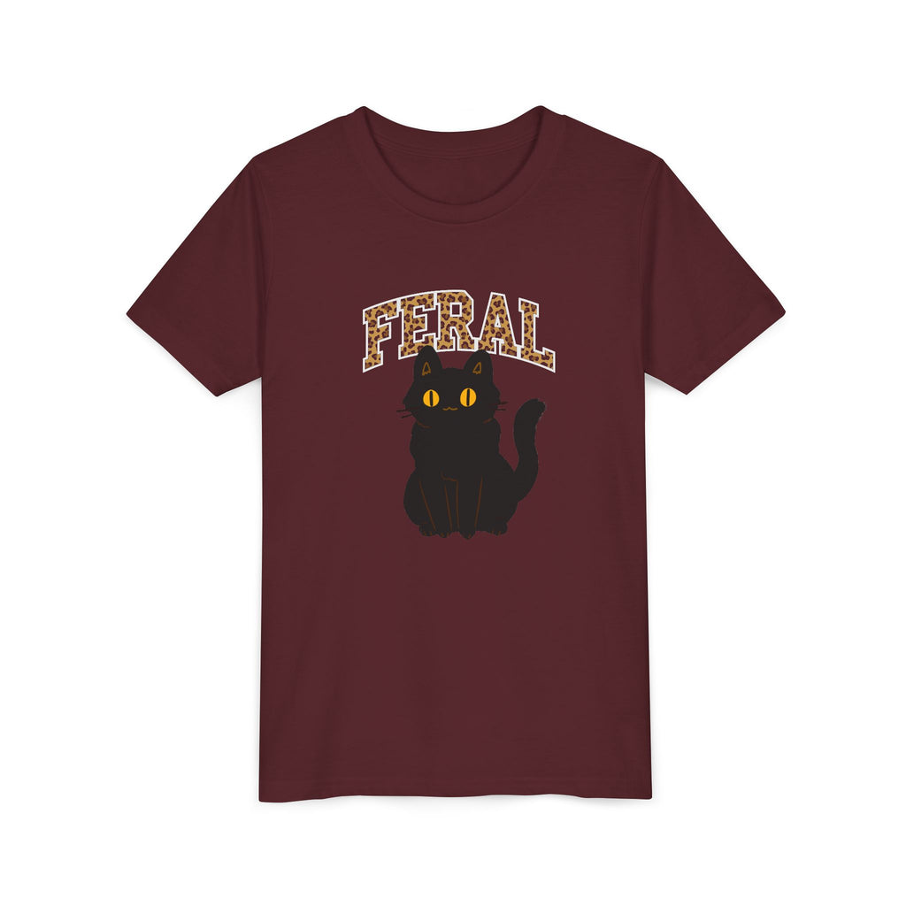"Feral" Cat Youth Tee, Supporting Cat Rescuers