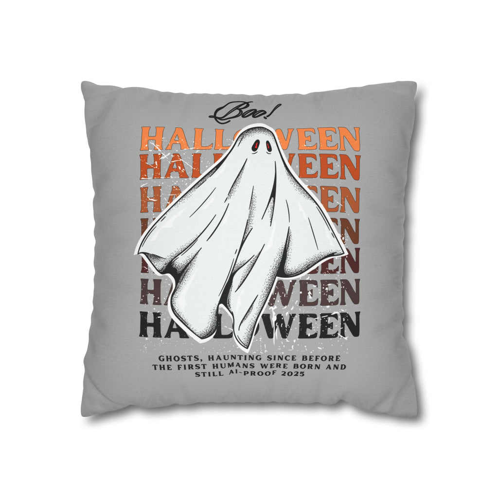 "Ghosts Ai Proof" Halloween Ghost Pillowcase, 2 sizes