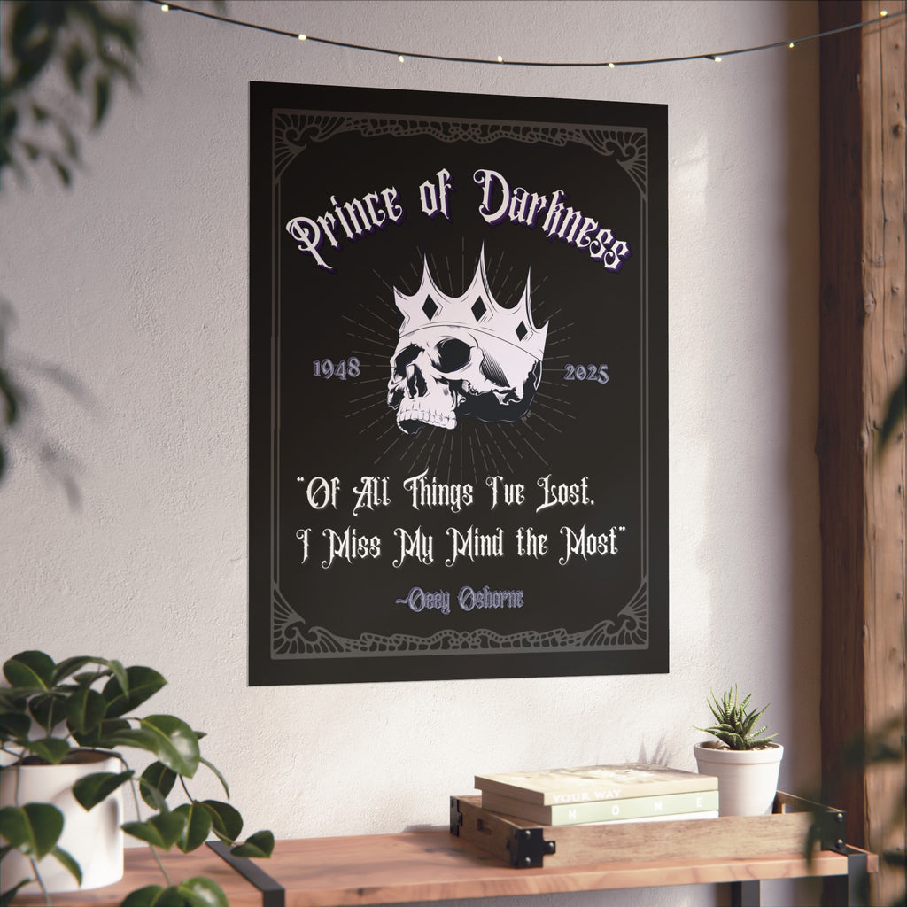 " Prince of Darkness" Ozzy Osbourne Art Print, 3 sizes