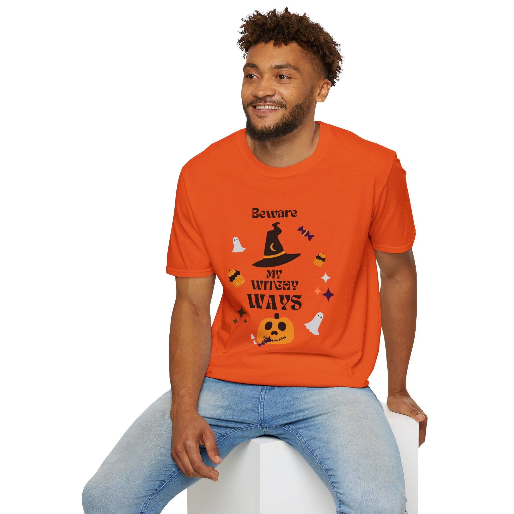 "Beware My Witch Ways" Halloween T-Shirt, Unisex, 5 colors, Fun Witchy Stuff