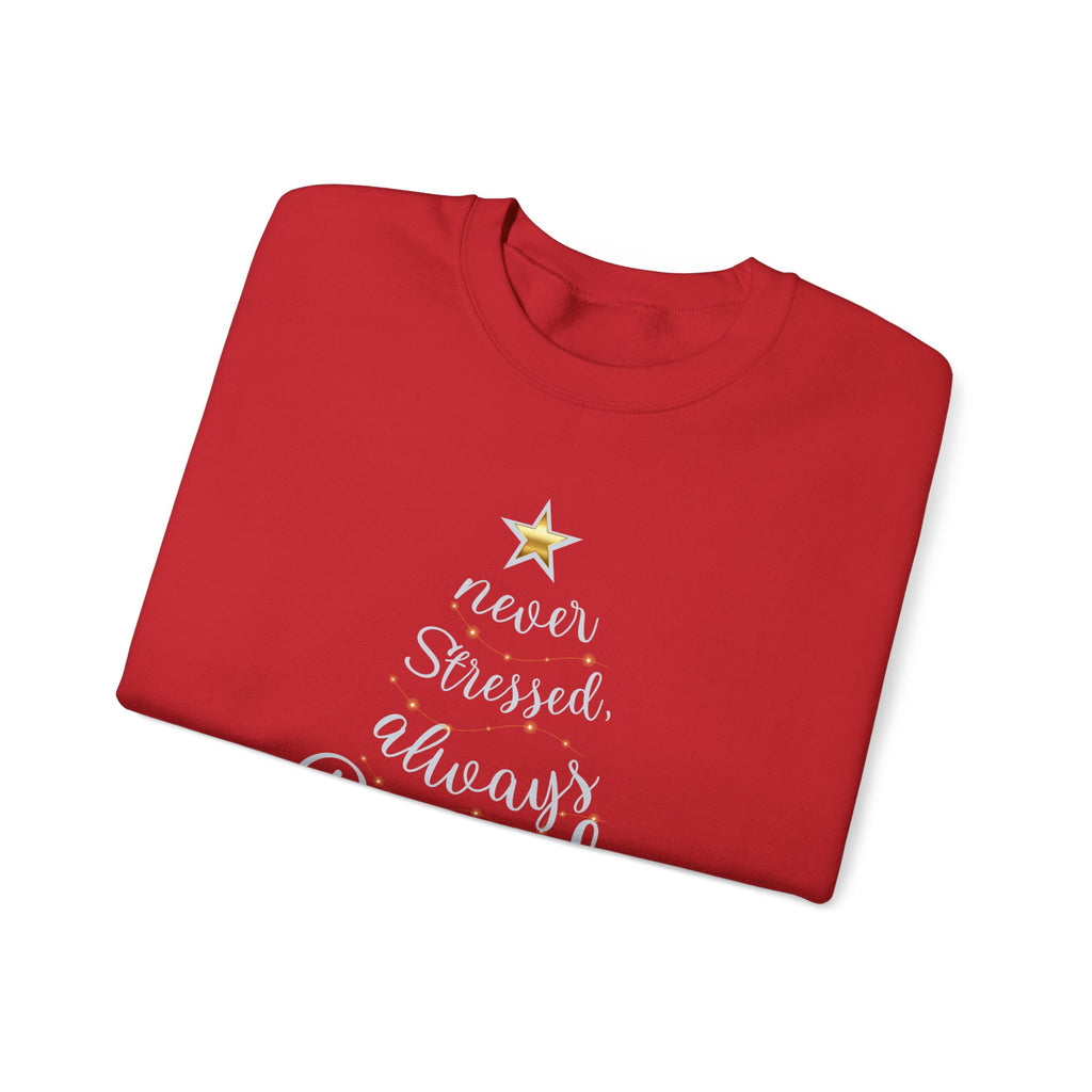 Christmas Blessing Sweatshirt — 50% to Feeding America, Fun & Casual Holiday Crewneck