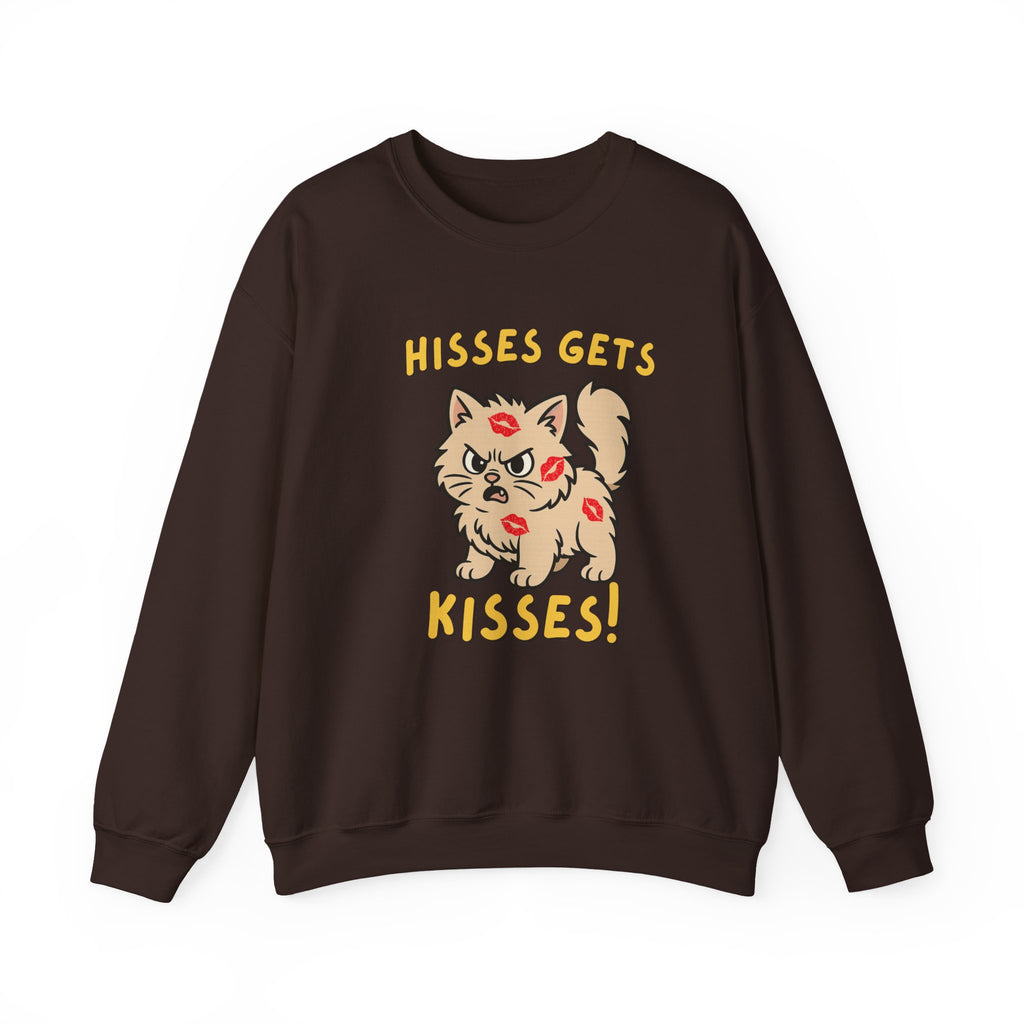 'Hisses Gets Kisses" Unisex Sweatshirt | Supporting Cat Rescues