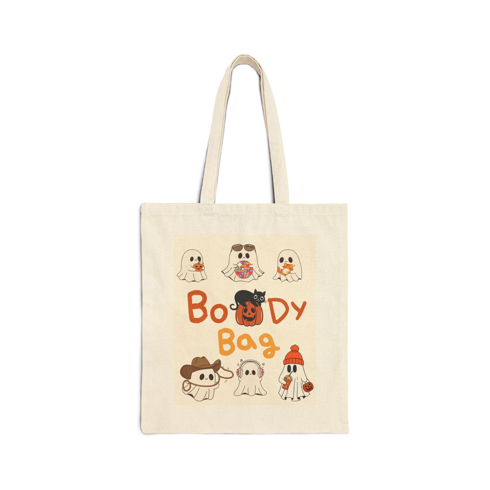 'Boo-dy Bag" Personalized Halloween Cotton Canvas Tote Bag | Bag