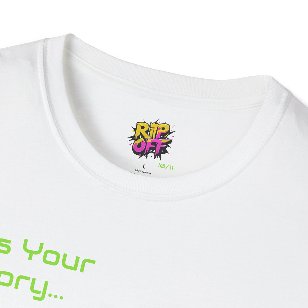 "Tell-A-Vision" Personalized Message, Unisex Softstyle T-Shirt, Gildan, 5 colors