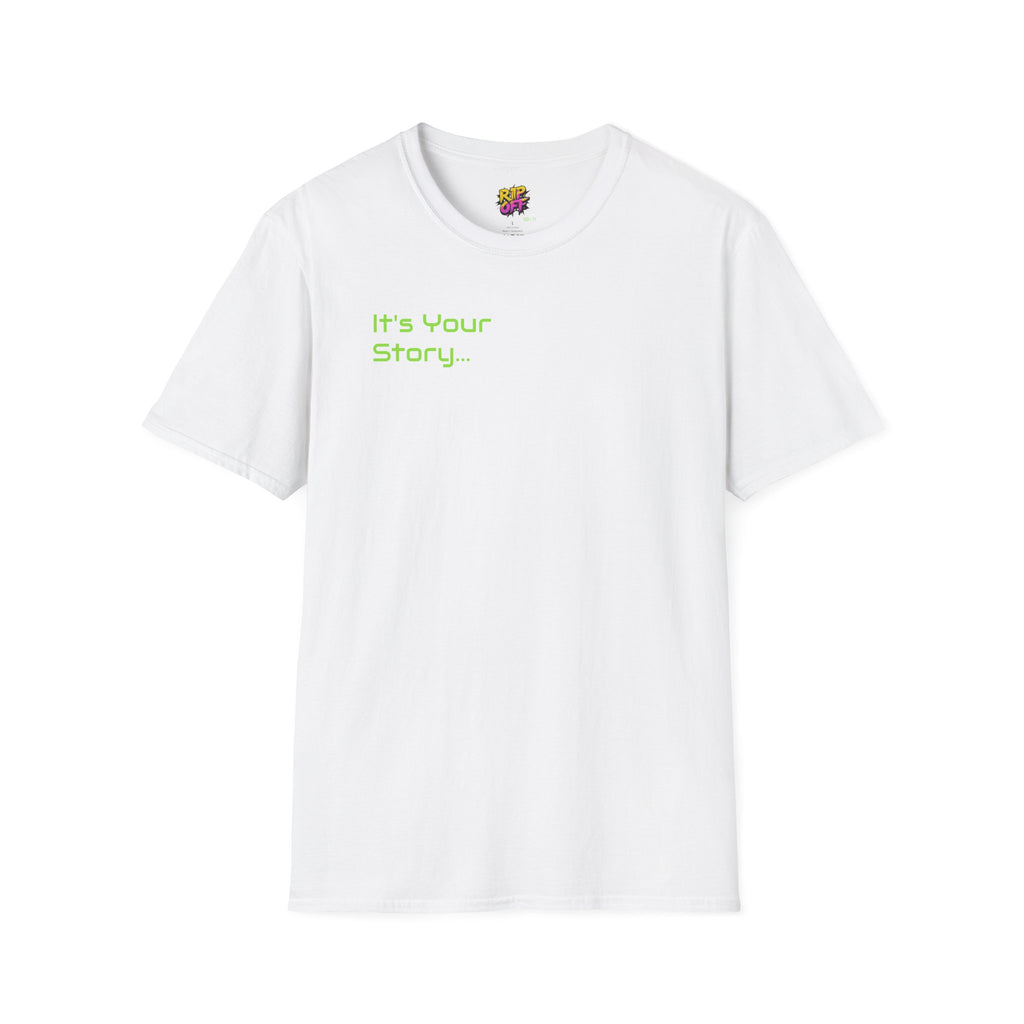 "Tell-A-Vision" Personalized Message, Unisex Softstyle T-Shirt, Gildan, 5 colors