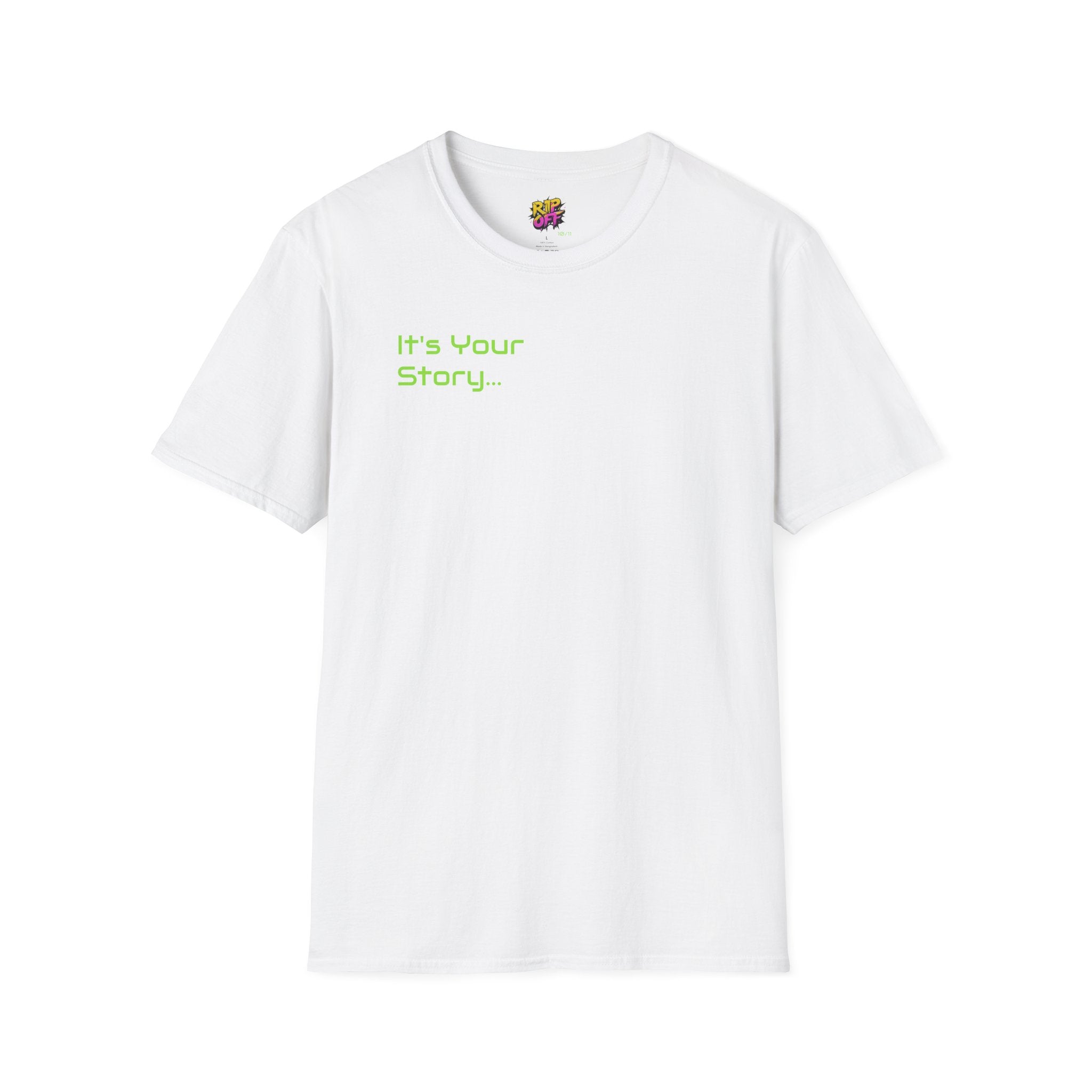 "Tell-A-Vision" Personalized Message, Unisex Softstyle T-Shirt, Gildan, 5 colors