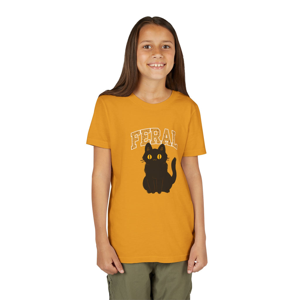 "Feral" Cat Youth Tee, Supporting Cat Rescuers