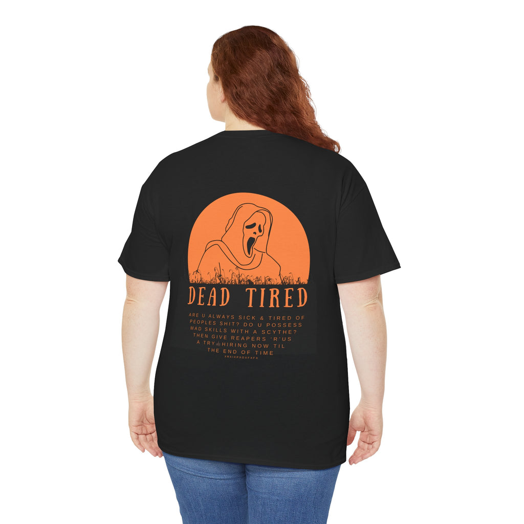 " Dead Tired" Funny Unisex Halloween, Heavy Cotton Tee