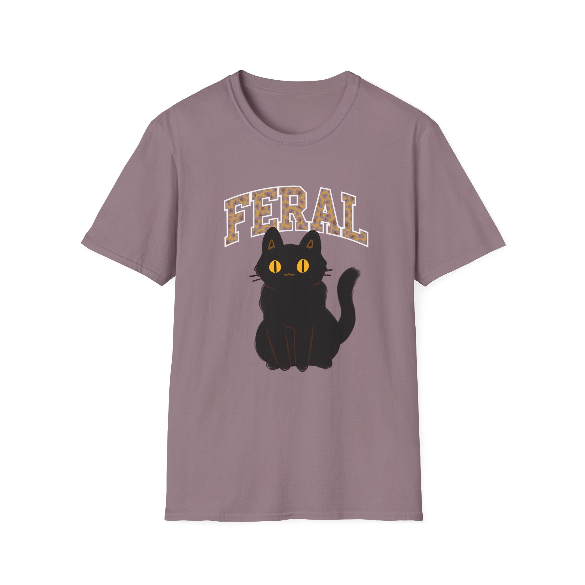 "Feral" Cat T-Shirt, Cute Cat Lover Gift, Fun Graphic Tee, Animal Lover Apparel, Cat Rescue Support