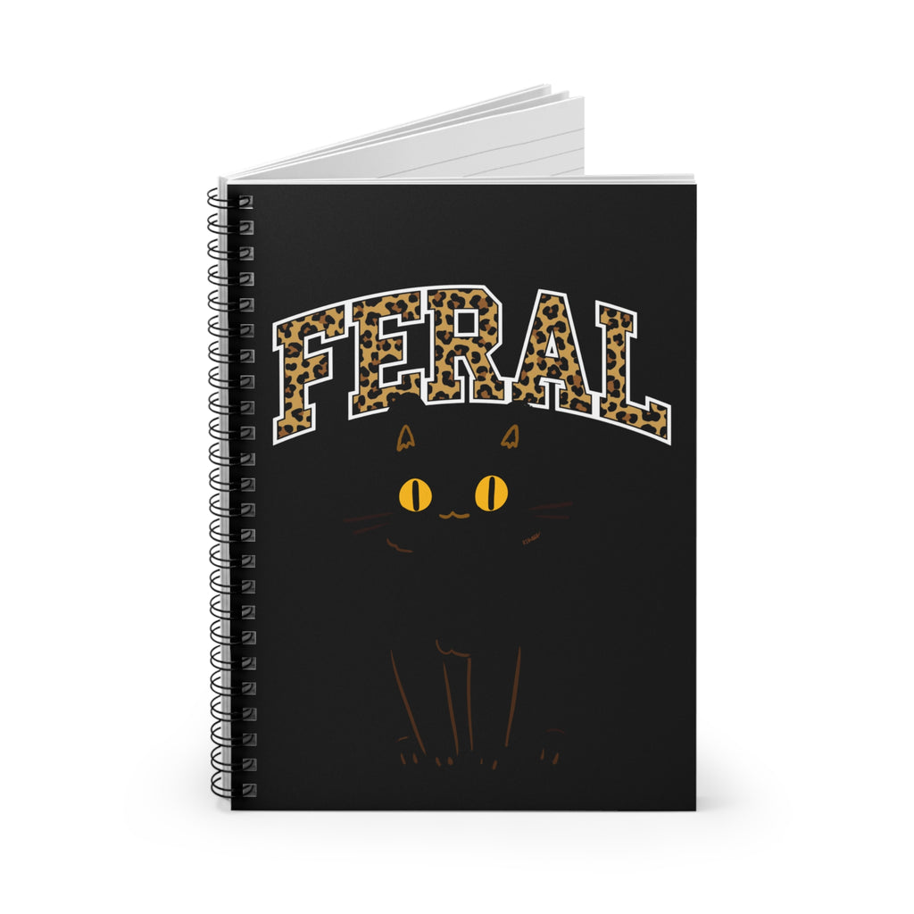 "Feral" Cat Spiral Notebook - Purrfect for Cat Lovers