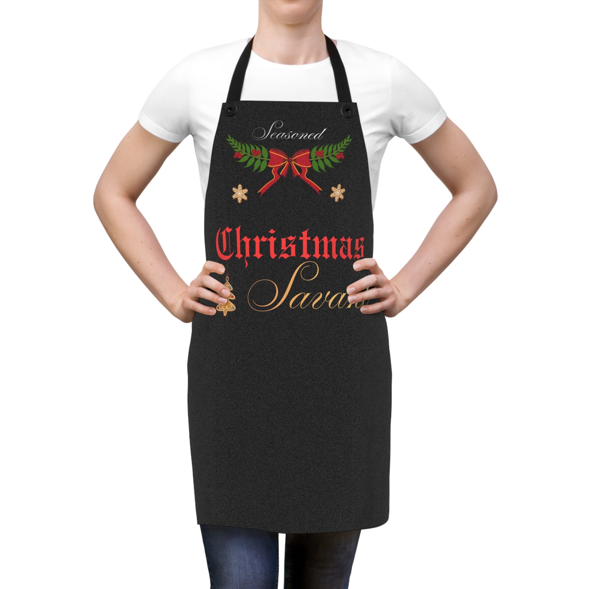 Christmas Savant Apron — Hostess & Holiday Chef Gift, personalization available