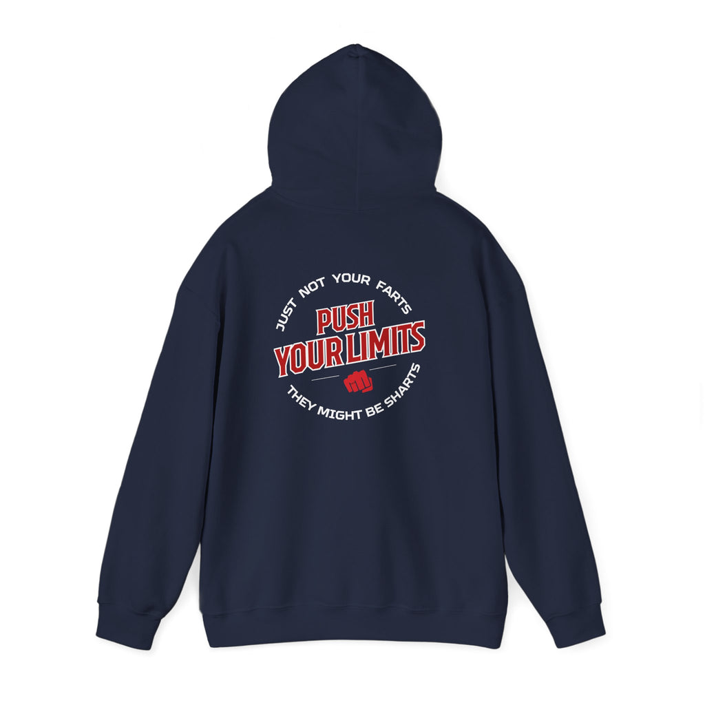 "Push Limits" Bold Statement Hoodie for Trendsetters, Gifts for Him, S-5XL