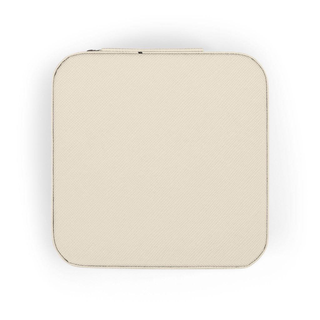 Personalized Monogram Travel Jewelry Case — Compact Organizer with Ring & Earring Compartments, Perfect Gift