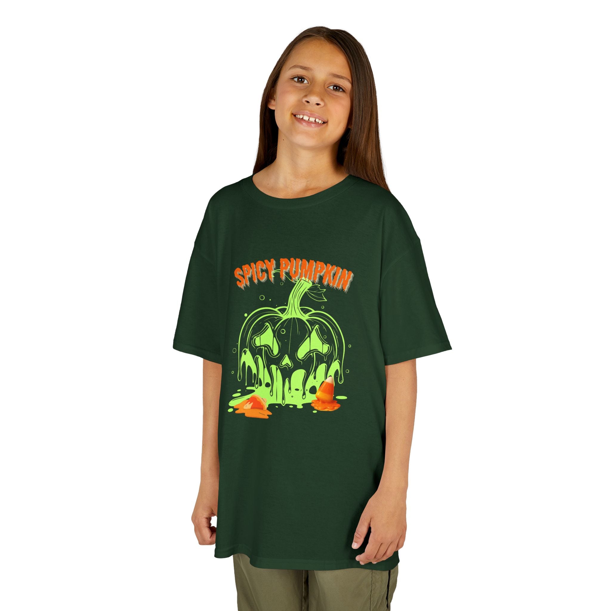 "Spicy Pumpkin" Halloween Kids Cotton T-shirt