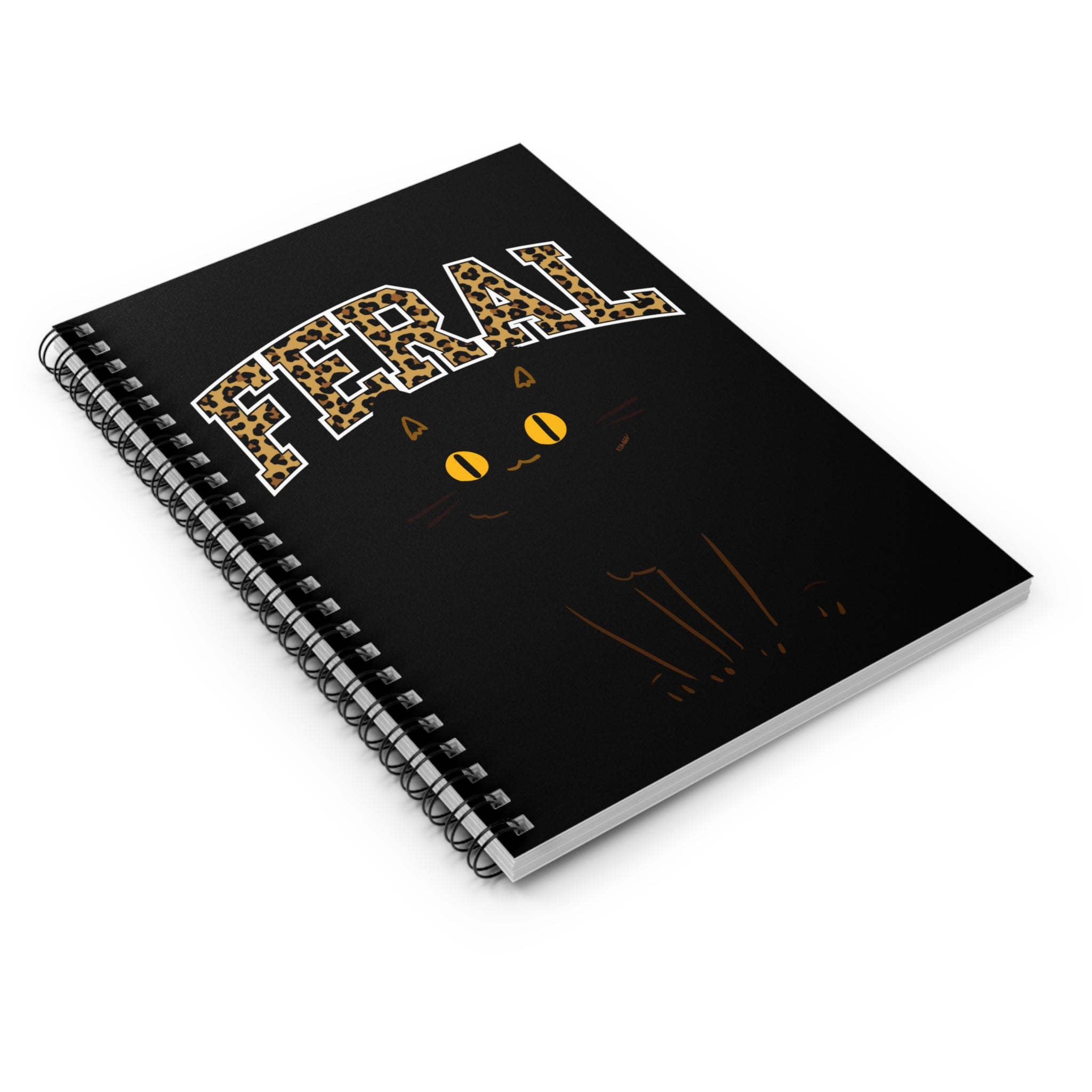 "Feral" Cat Spiral Notebook - Purrfect for Cat Lovers