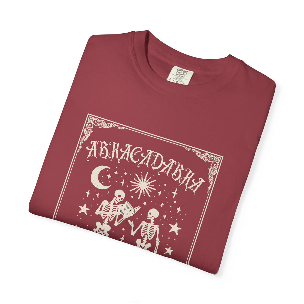 "Abracadrabra" Make it So, Skeleton Unisex Vintage style t-shirt Halloween