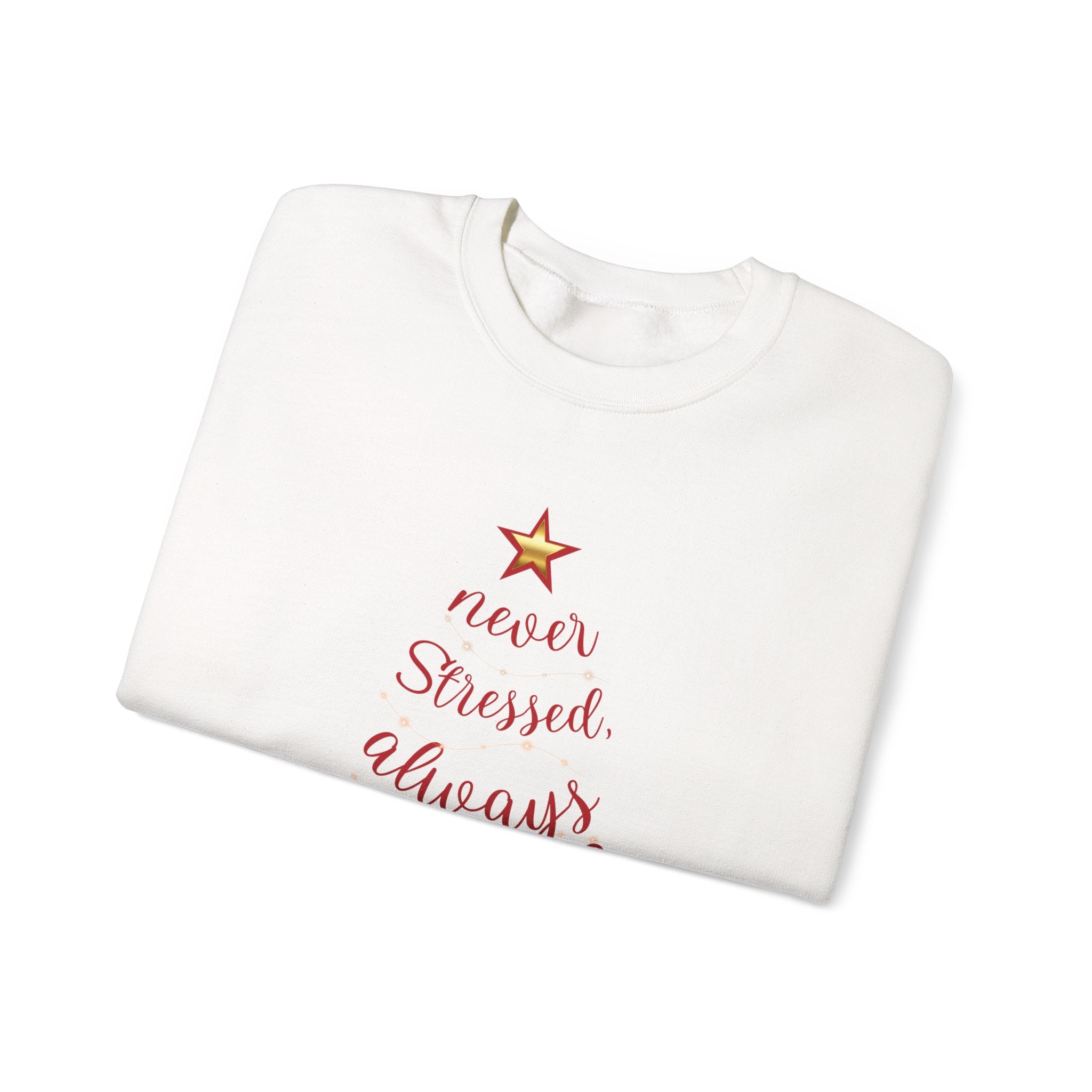 Christmas Blessing Sweatshirt — 50% to Feeding America, Fun & Casual Holiday Crewneck