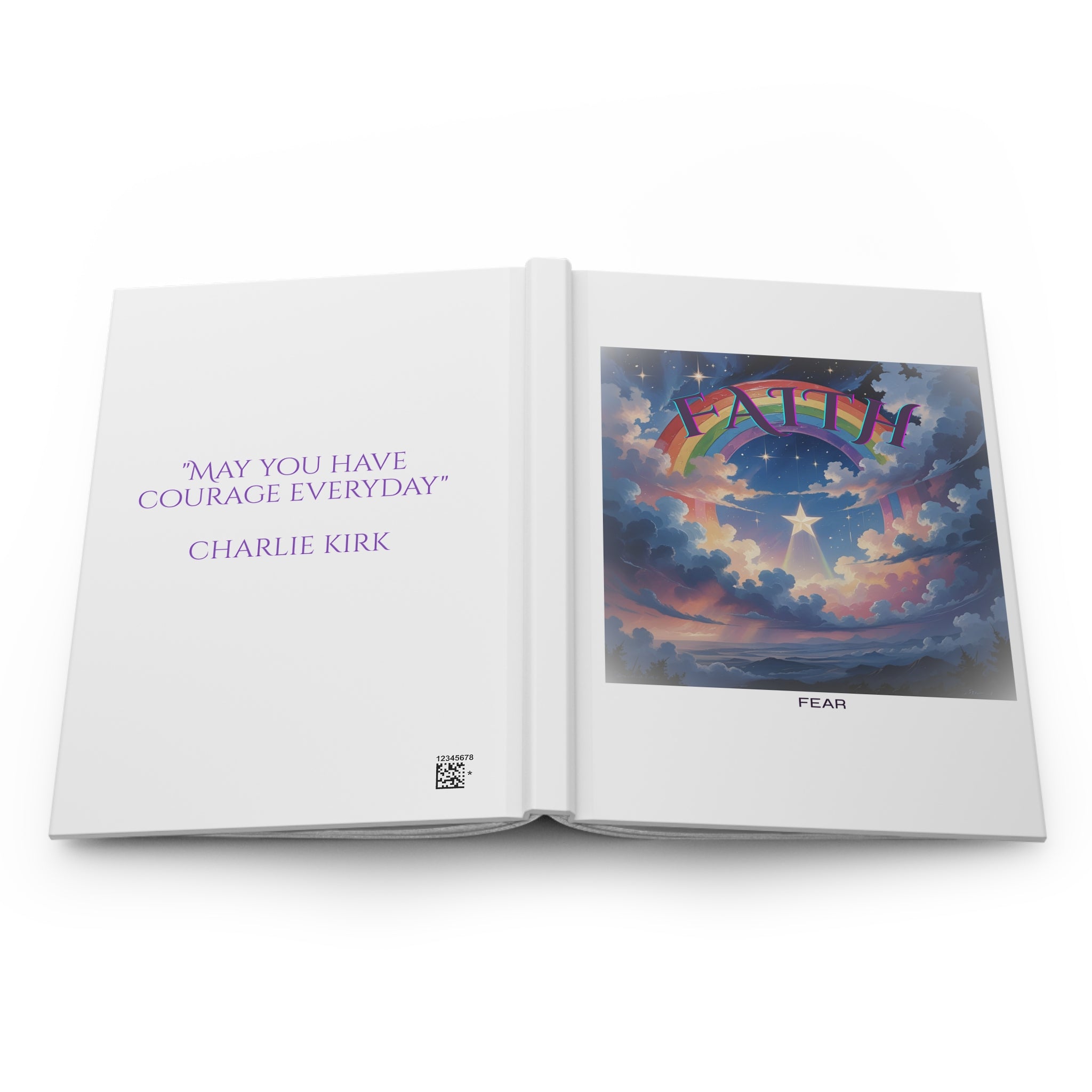 Faith-Inspired Hardcover Journal | Courage & Inspiration Journal, Motivational Gift, Writing Journal, Prayer Journal, Mindfulness Diary