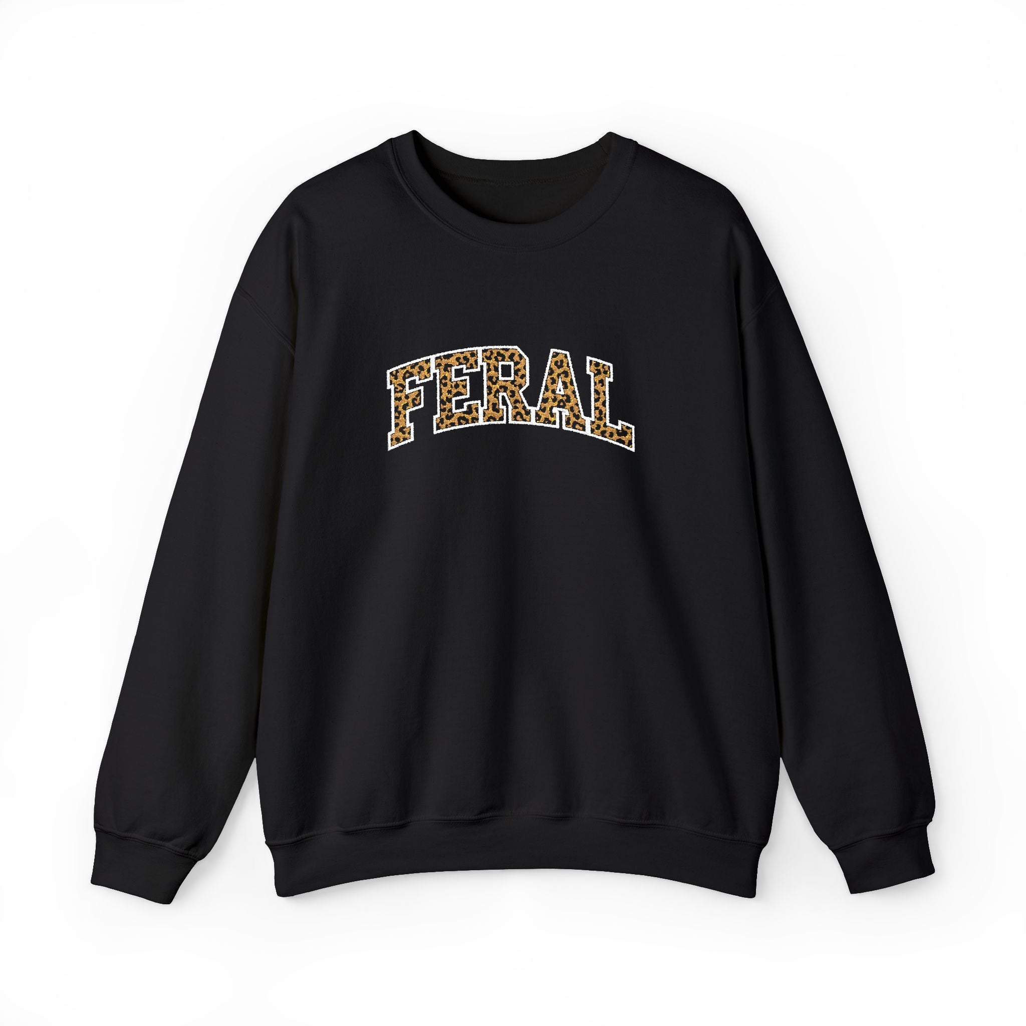 "Feral" Cat Rescue Support Embrodiery Sweatshirt, 5 colors
