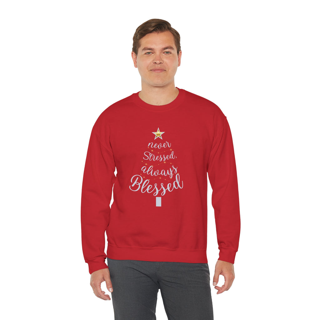 Christmas Blessing Sweatshirt — 50% to Feeding America, Fun & Casual Holiday Crewneck