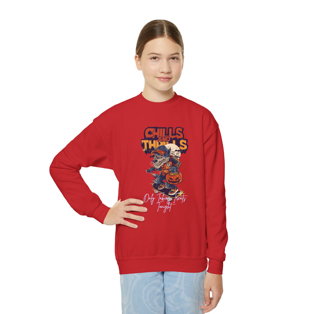 " Only Taking Treats Tonight" Unisex Youth Sweatshirt, Halloween Fun