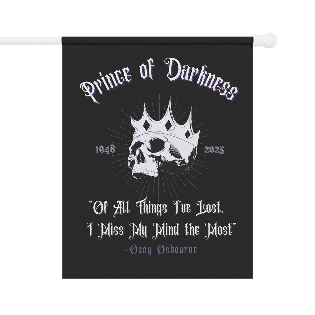 "Prince of Darkness" Ozzy Osbourne Tribute Outdoor/ Indoor Flag, Wall Decor