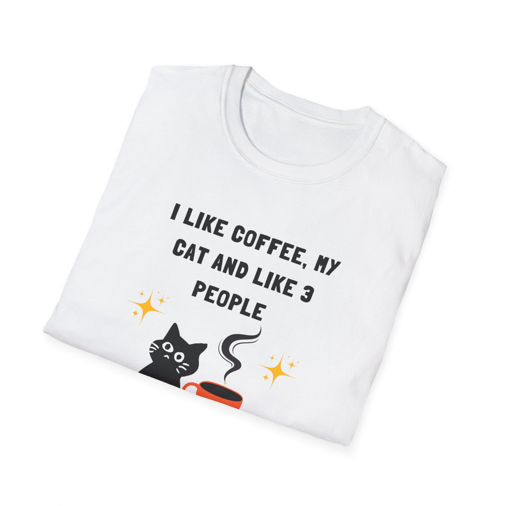 'I like Coffee & My Cat" Funny Cat Lover T-Shirt
