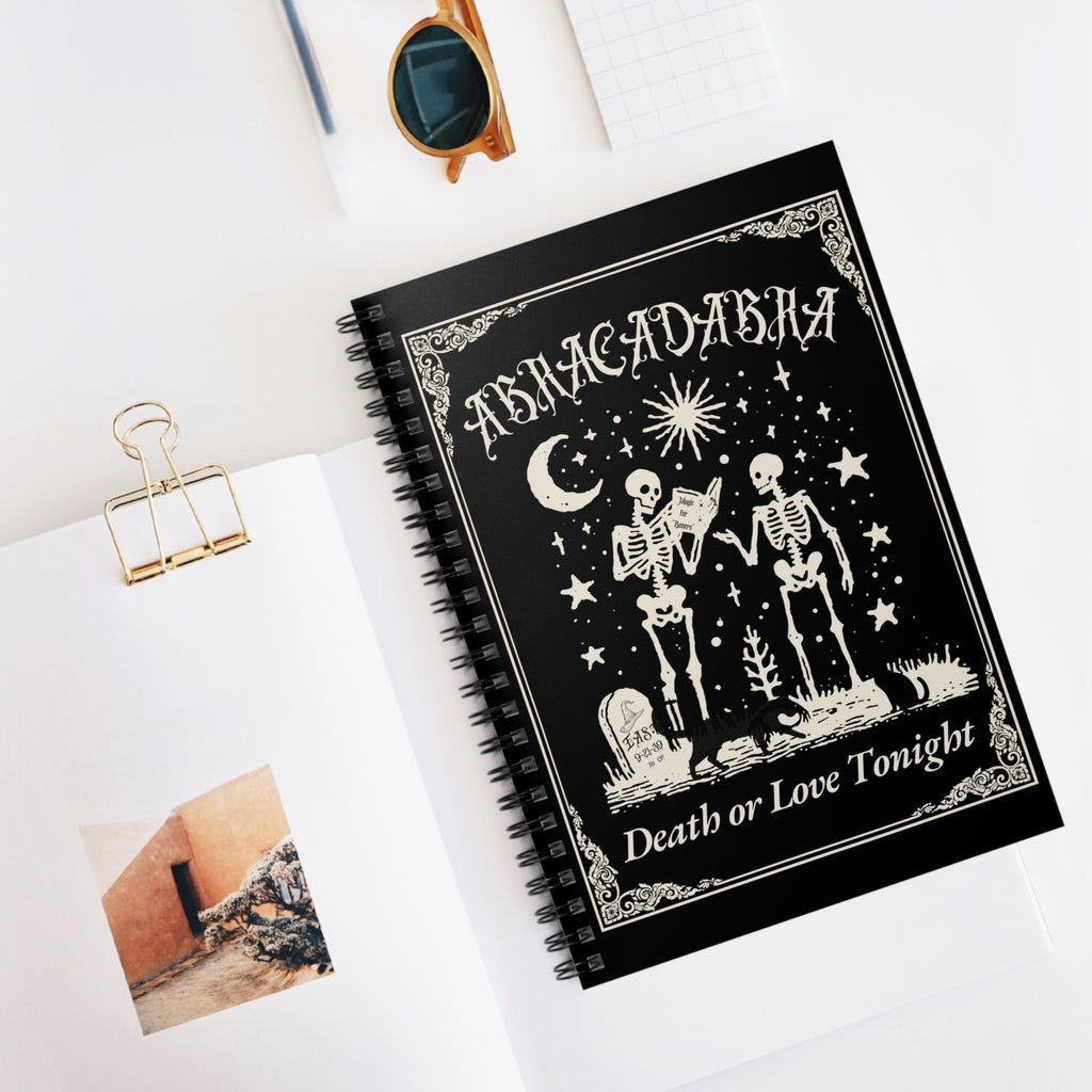 "Abracadabra" Gothic Magic Spiral Notebook