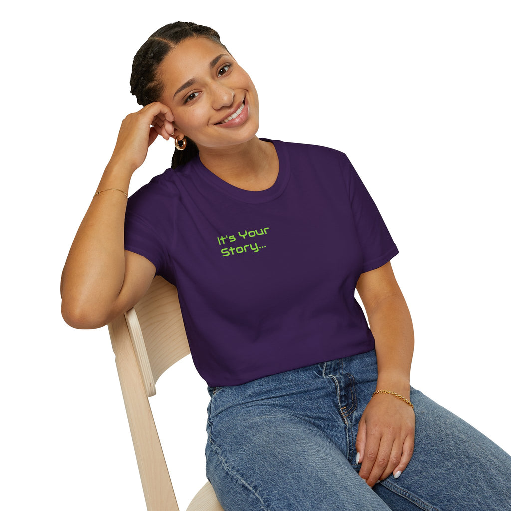 "Tell-A-Vision" Personalized Message, Unisex Softstyle T-Shirt, Gildan, 5 colors